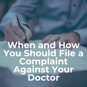File a complaint against a doctor